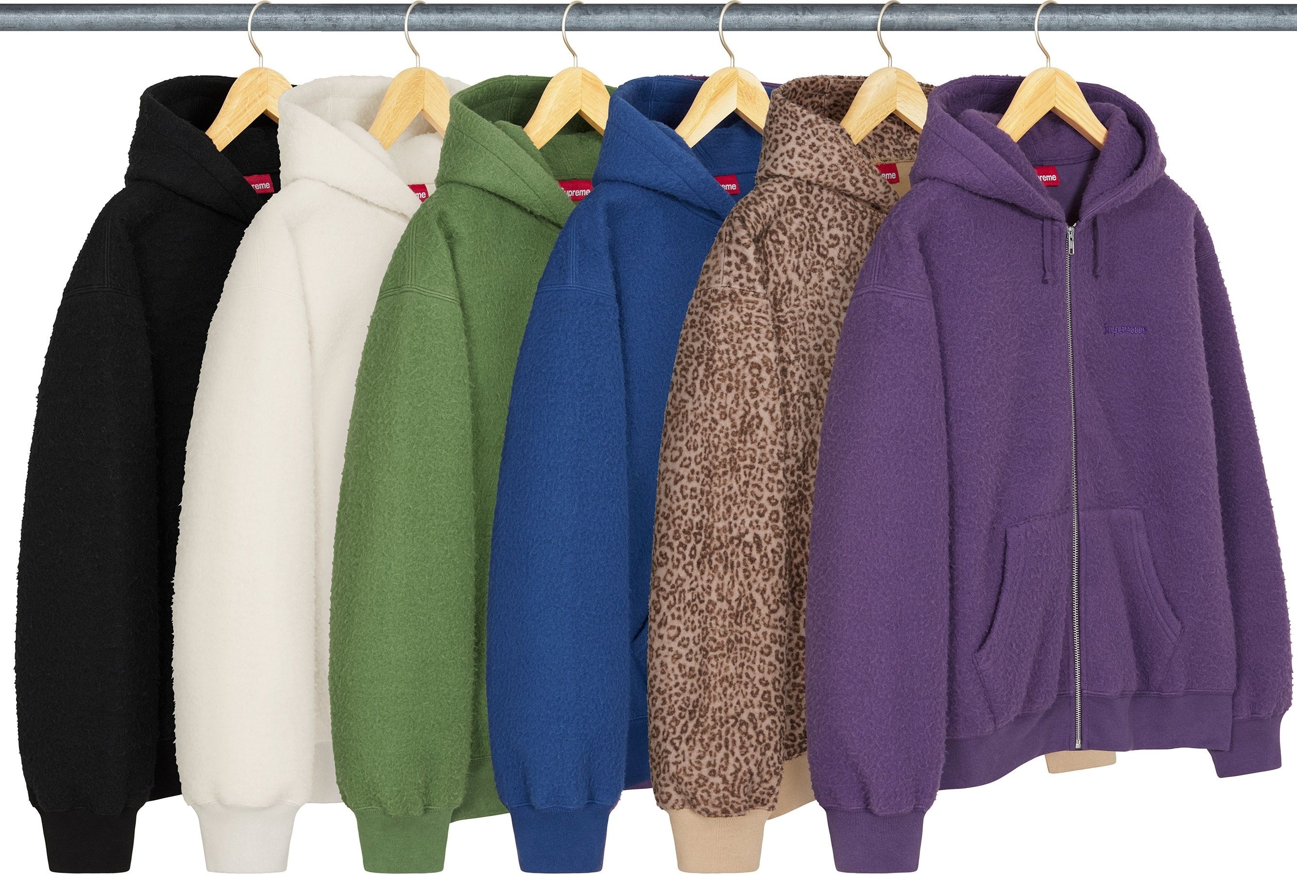Pilled Zip Up Hooded Sweatshirt